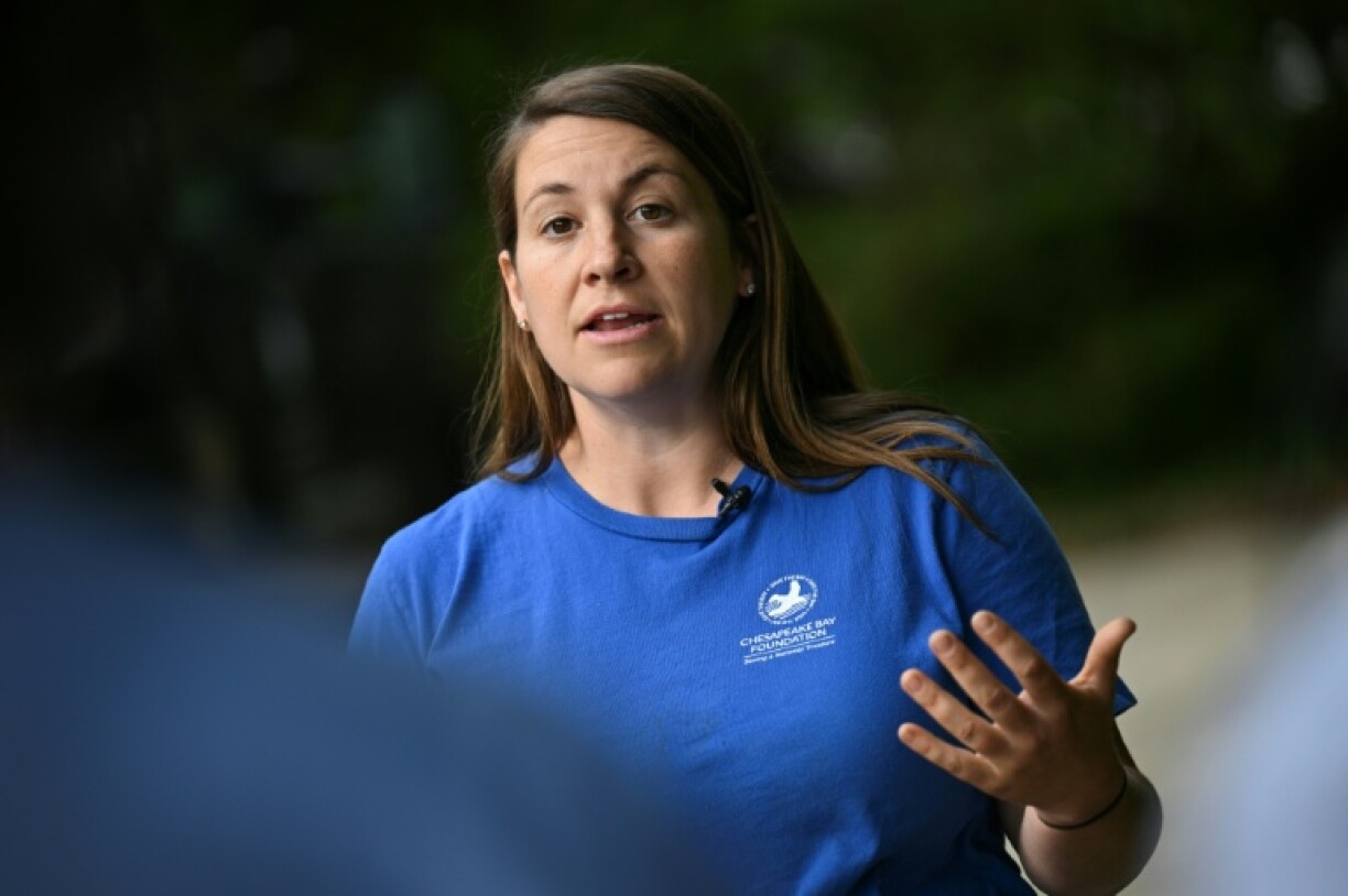 Kellie Fiala, of the Chesapeake Bay Foundation, said the oyster population is 'trending in a positive direction'