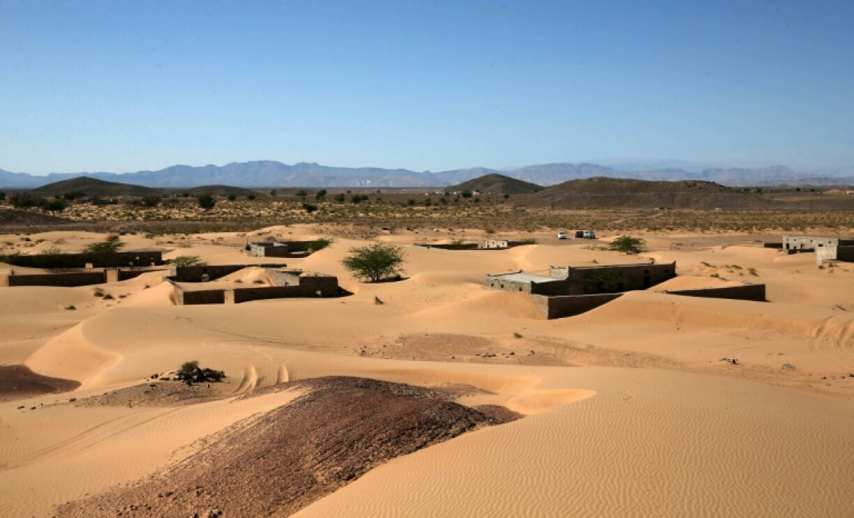 Le village de Wadi al-Murr, au fond d'une vallée à près de 400 km au sud-ouest de la capitale omanaise Mascate, le 31 décembre 2020