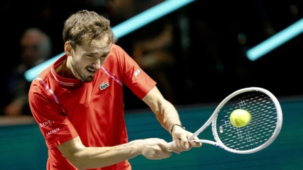 Le Russe Daniil Medvedev à Rotterdam le 17 février 2023