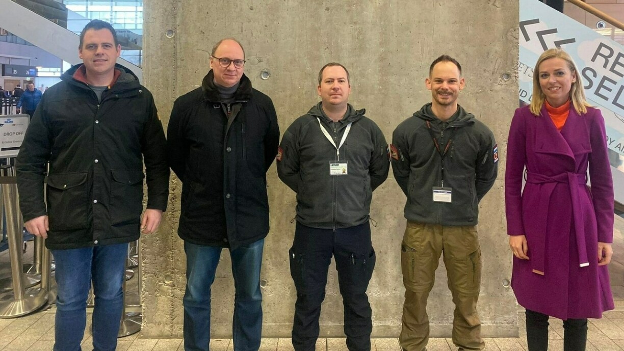 From left to right: Bram Krieps, Paul Schroeder, Christophe Fumanti, Manou Bourg, and Minister for Home Affairs Taina Bofferding