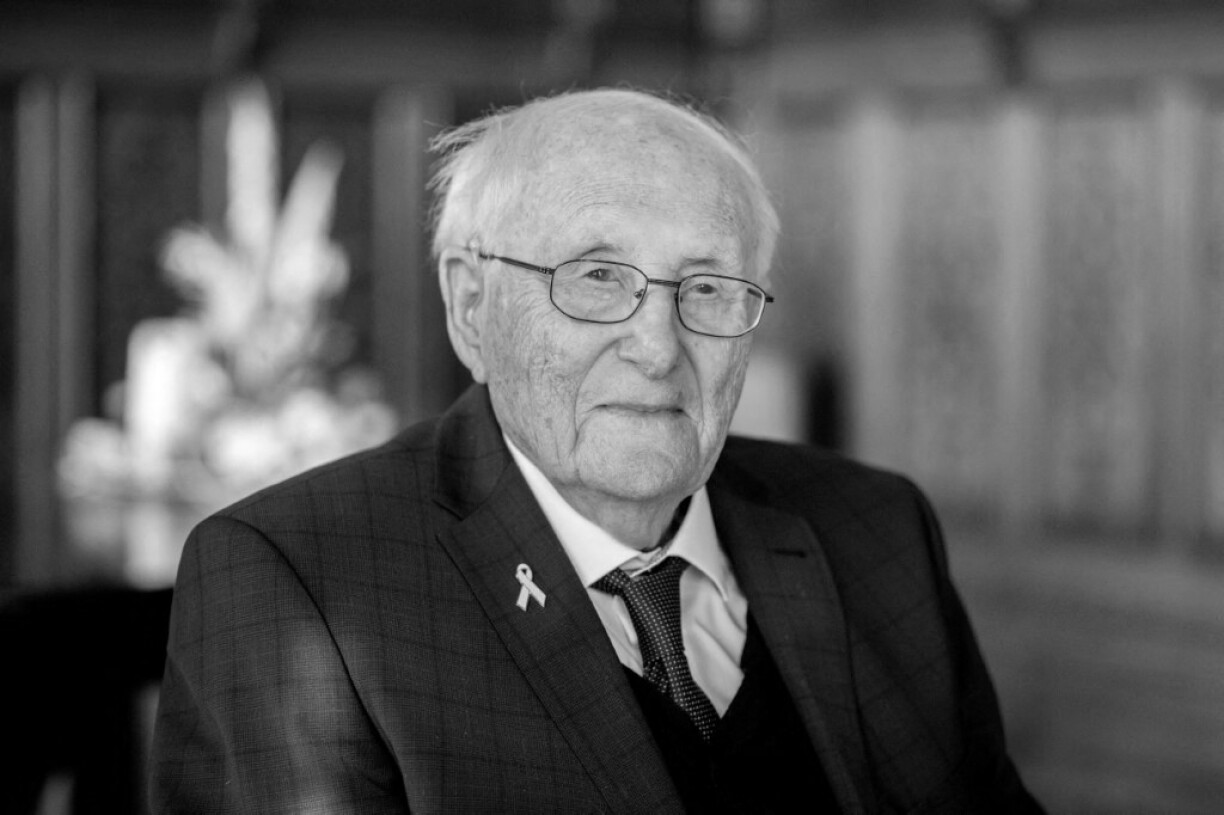Den Albrecht Weinberg op de Feierlechkeete fir säin 100. Gebuertsdag de 7. Mäerz 2025
