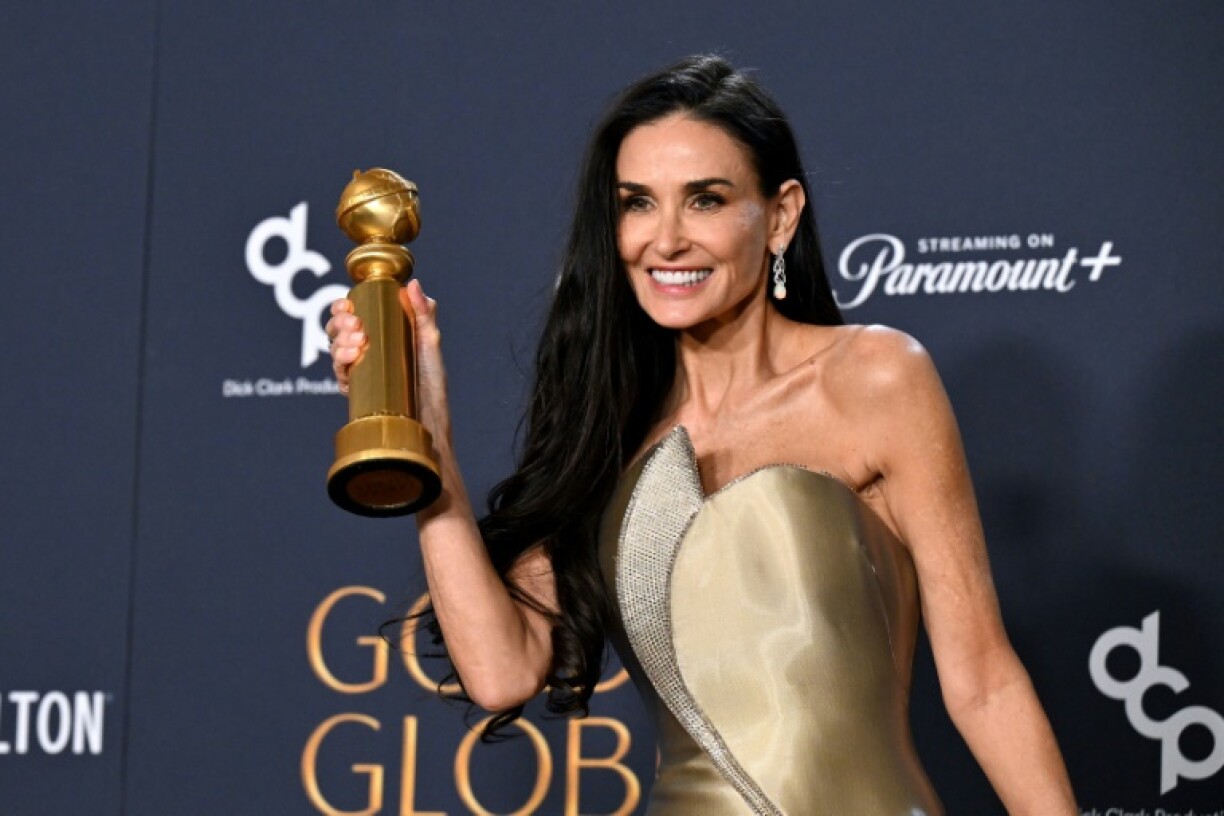 US actress Demi Moore won a Golden Globe for 'The Substance'