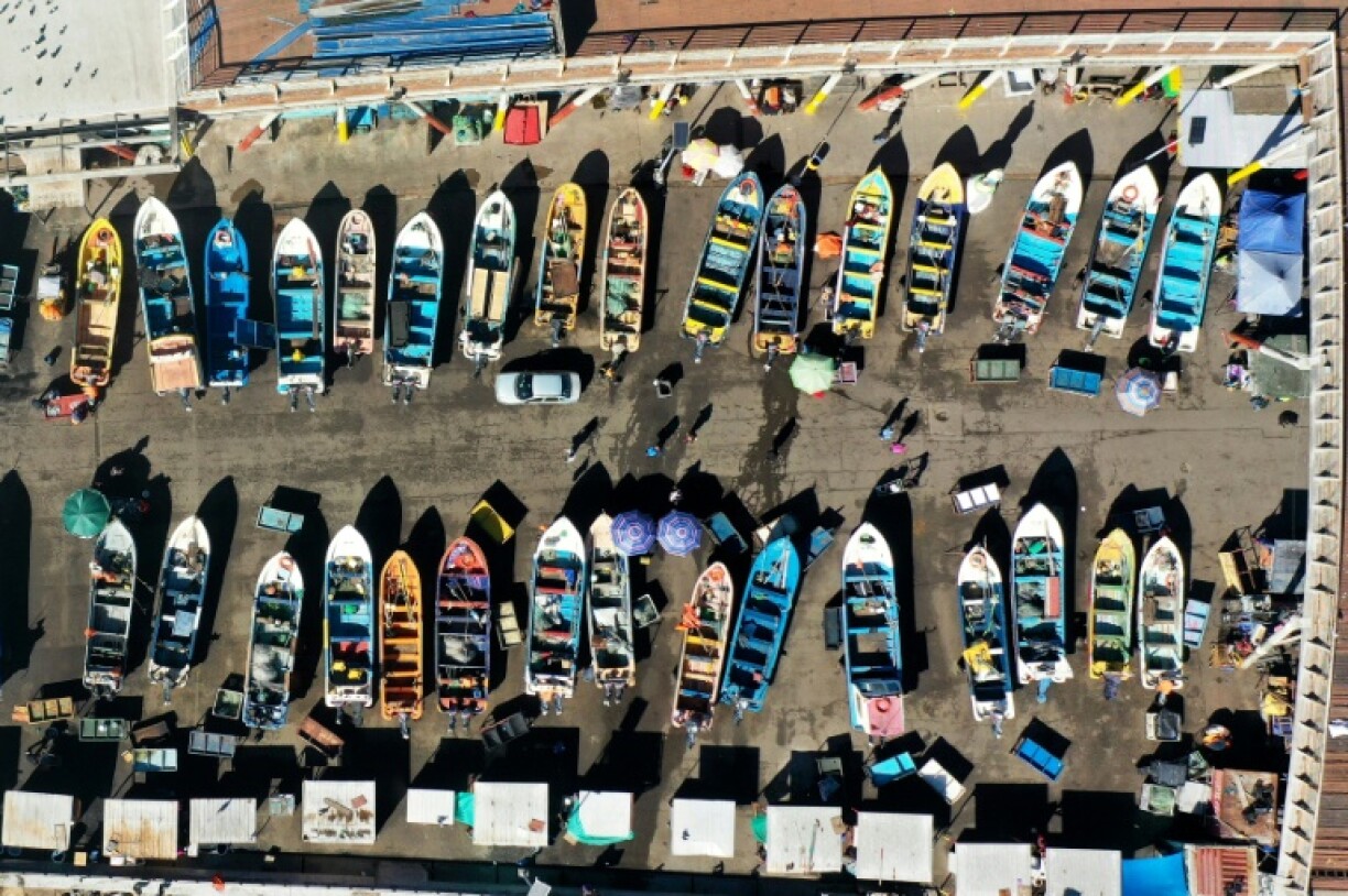 Fishing boats at Caleta Portales in Valparaiso. Chile formally accepted the deal in December 2023