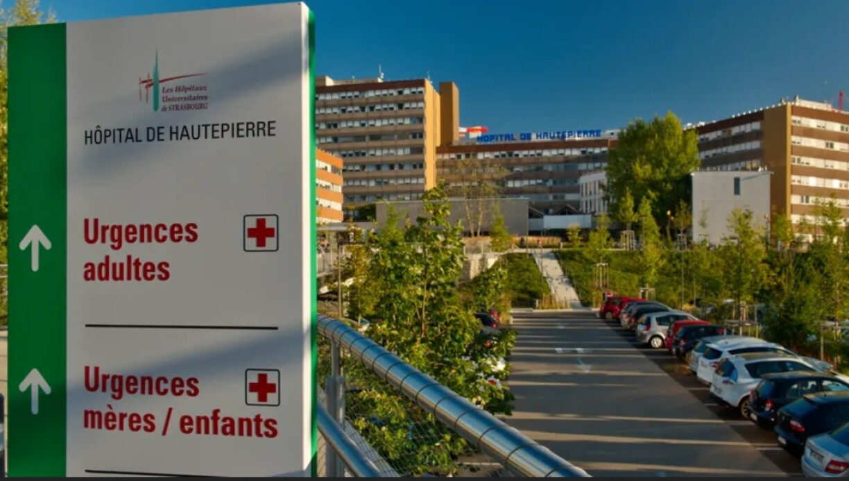 Un hôpital à Strasbourg. L'Alsace concentre la majorité des cas de coronavirus du Grand Est.
