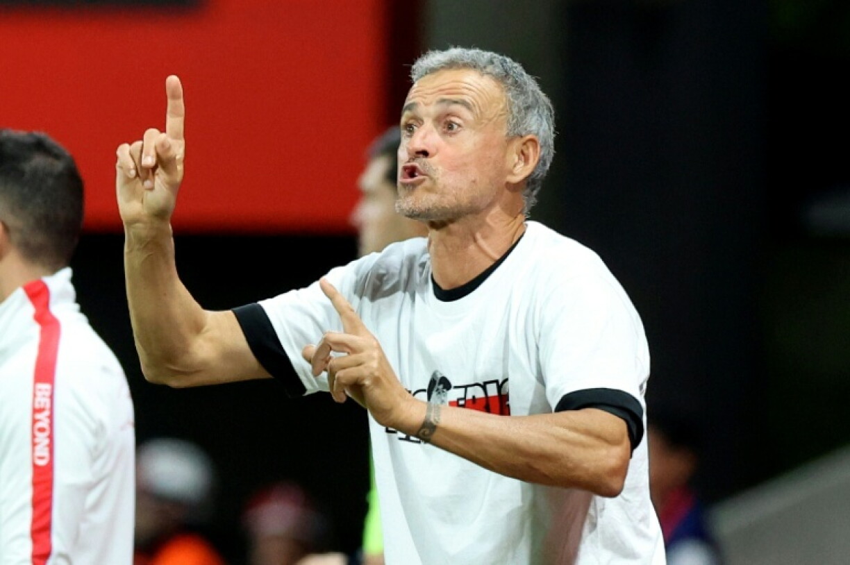 L'entraîneur espagnol du PSG Luis Enrique lors du match de Ligue 1 contre Brest, le 13 septembre 2026 au stade Francis Le Blé