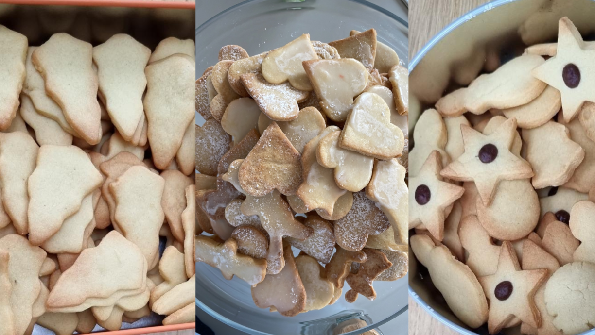 Both Martin and Christos are indulging themselves in cookies.