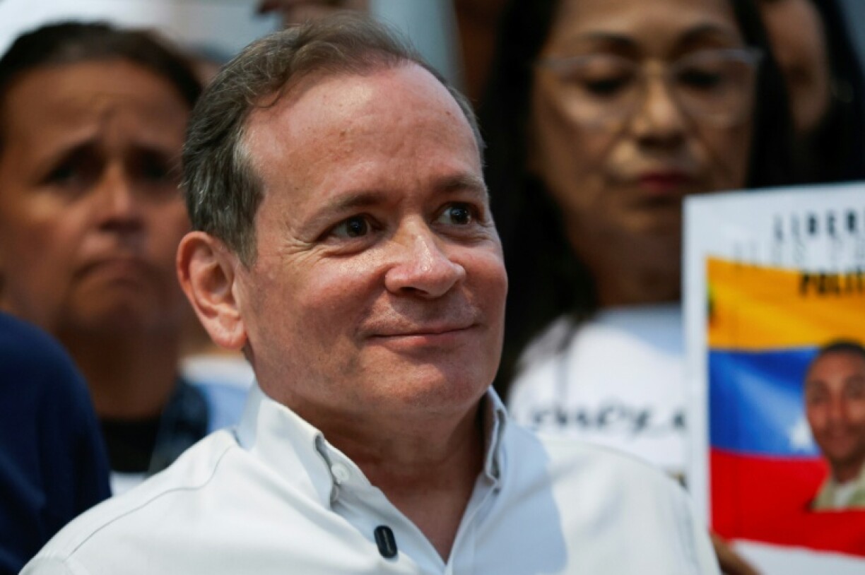 Juan Pablo Guanipa après sa libération à Caracas, le 8 février 2026