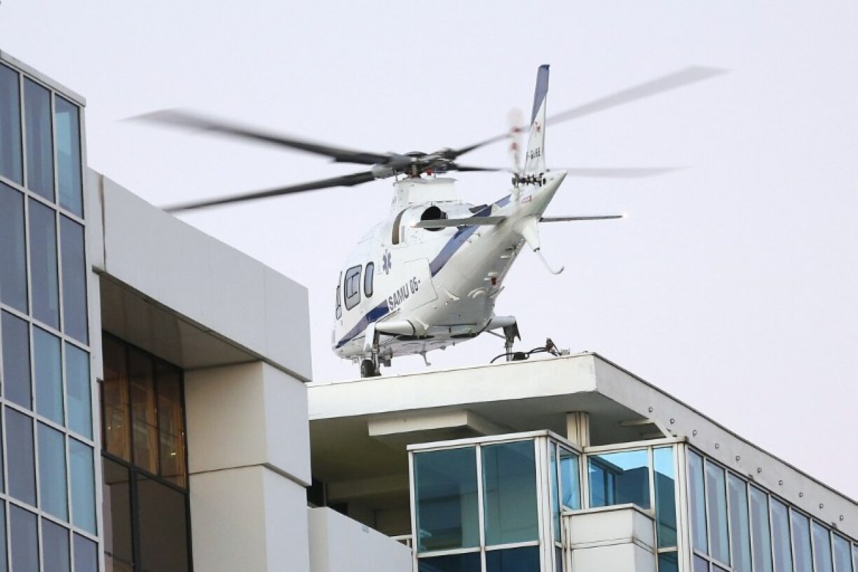 Un hélicoptère du Samu