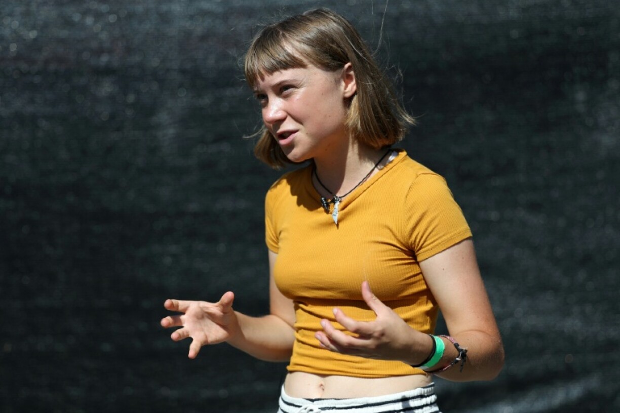 'It should not have to be up to us,' Thunberg told AFPTV