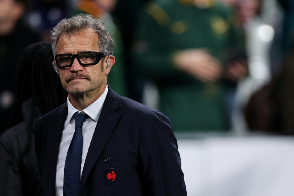 A glum Fabien Galthie after watching his France team outsmarted again by Rassie Erasmus' Springboks