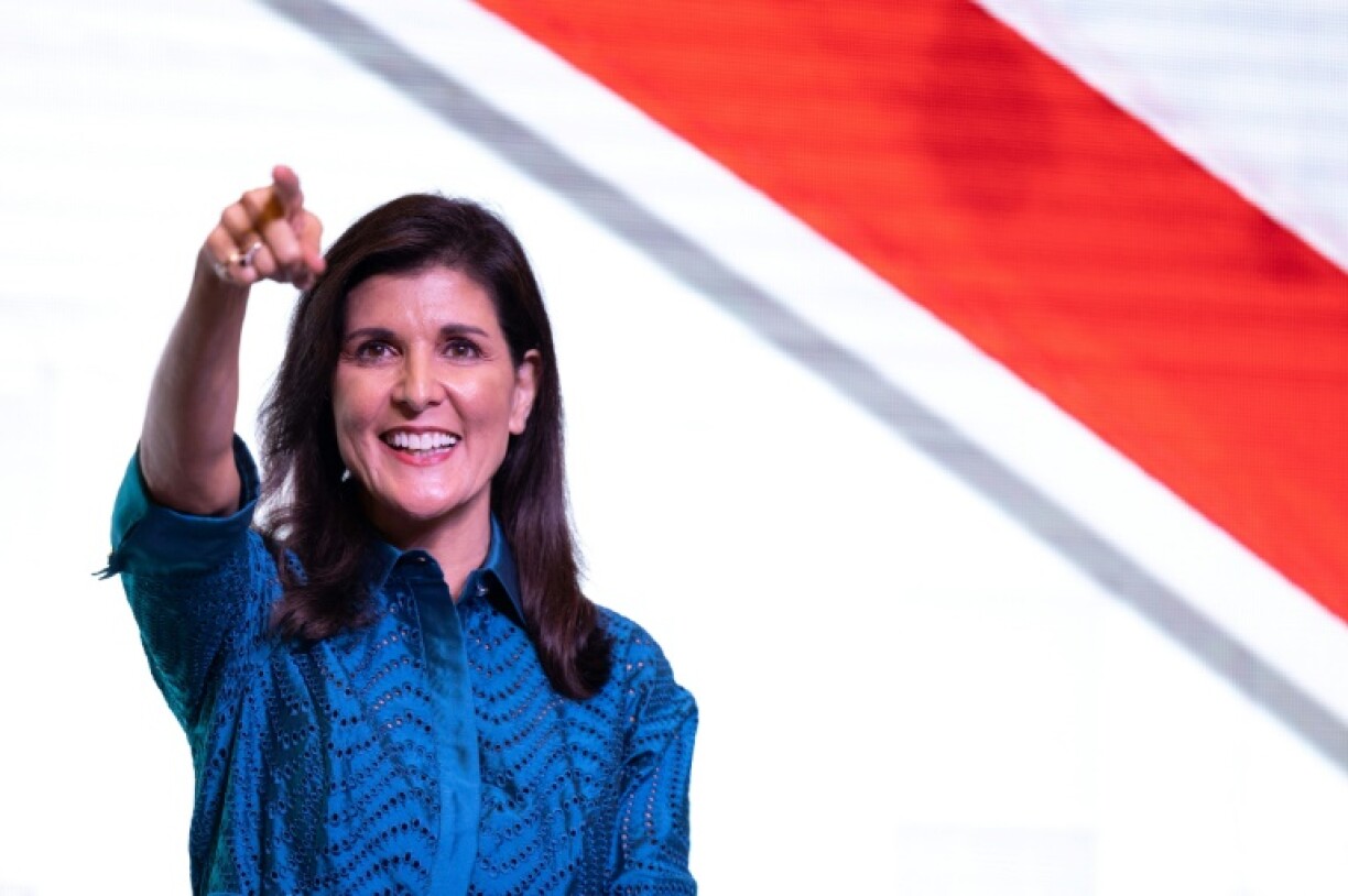 Nikki Haley, ancienne gouverneure de Caroline du Sud et ex-ambassadrice des Etats-Unis à l'ONU, le 18 mars 2023 à Charleston, en Caroline du Sud