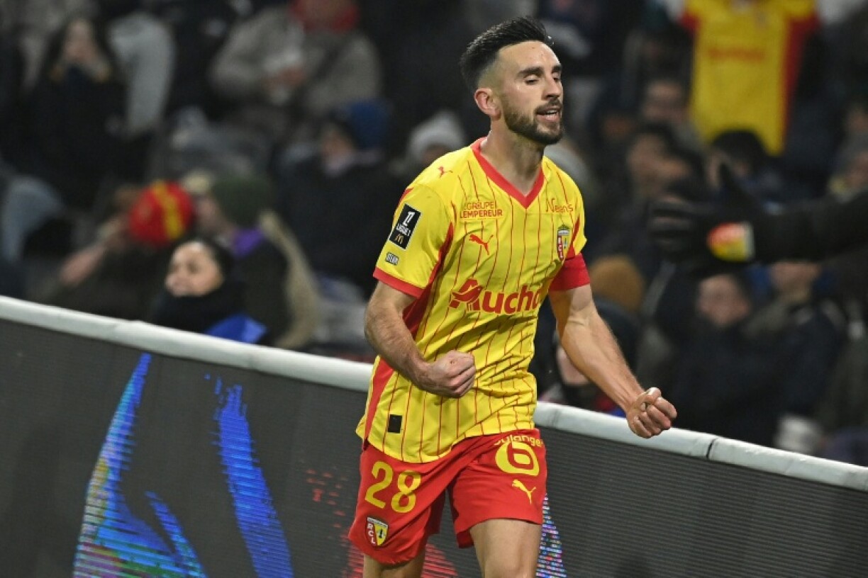 Adrien Thomasson, auteur du deuxième but de Lens contre Toulouse en L1 le 2 janvier 2025 à Toulouse