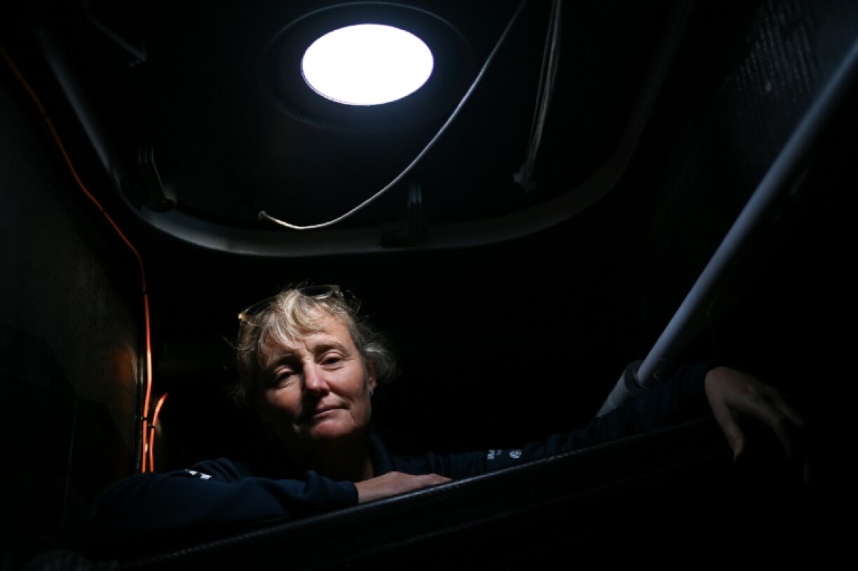 British skipper Pip Hare arrived in Melbourne after her mast snapped during the Vendee Globe around the world solo sailing race