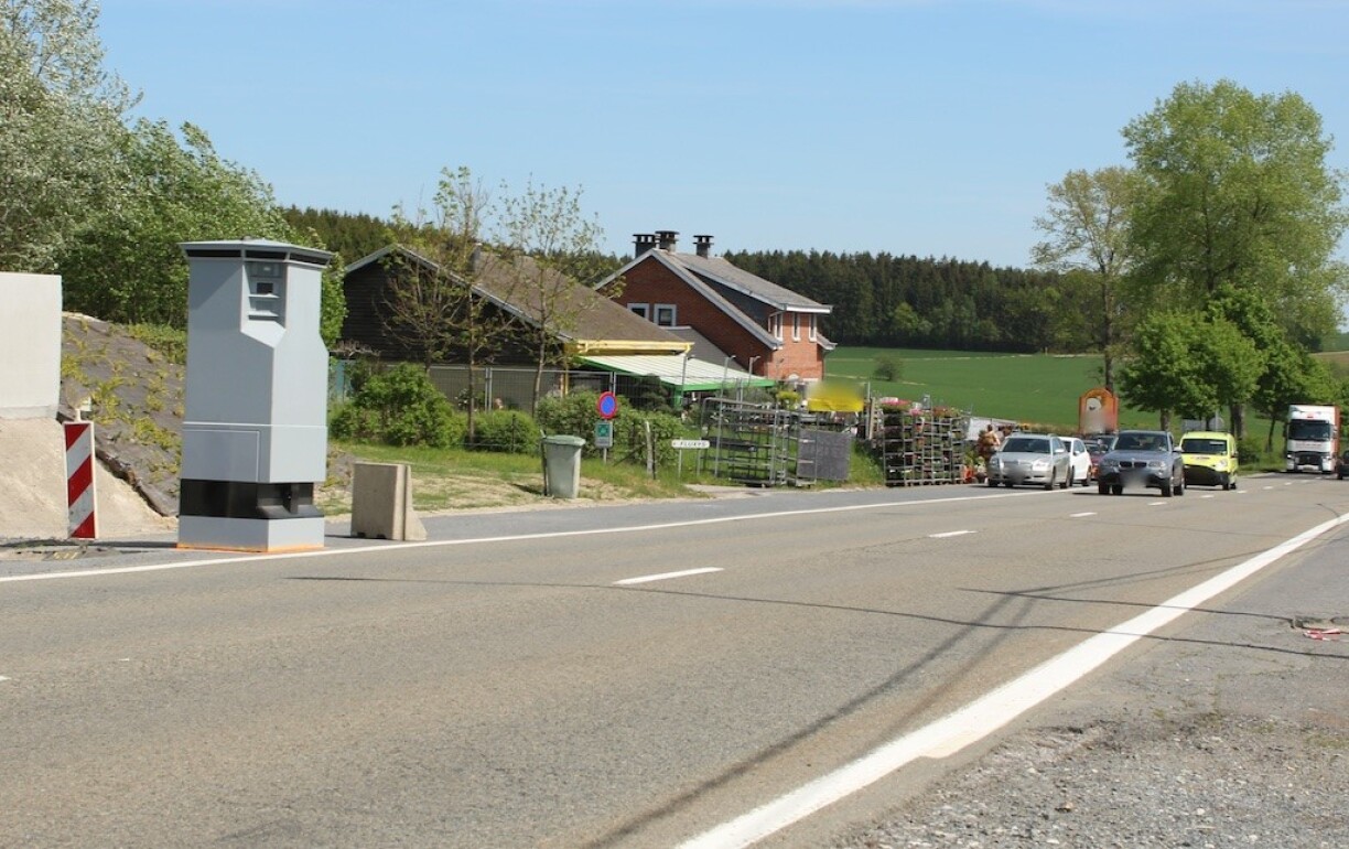 Le radar installé à la frontière belgo-luxembourgeoise entre Wiltz et Bastogne