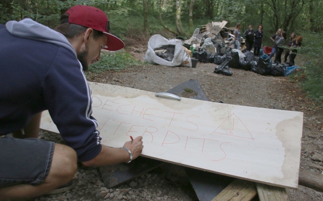 Un membre du collectif