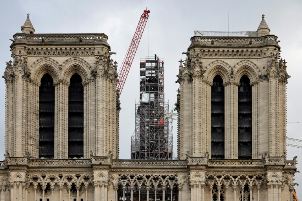Chantier de la cathédrale Notre-Dame de Paris, le 6 décembre 2023