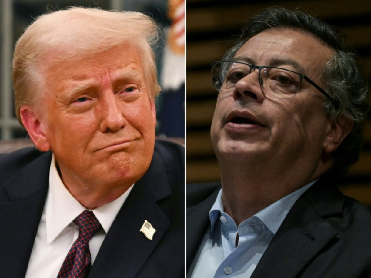 US President Donald Trump and Colombian President Gustavo Petro levied tariff threats against each other less than a week after the former took office