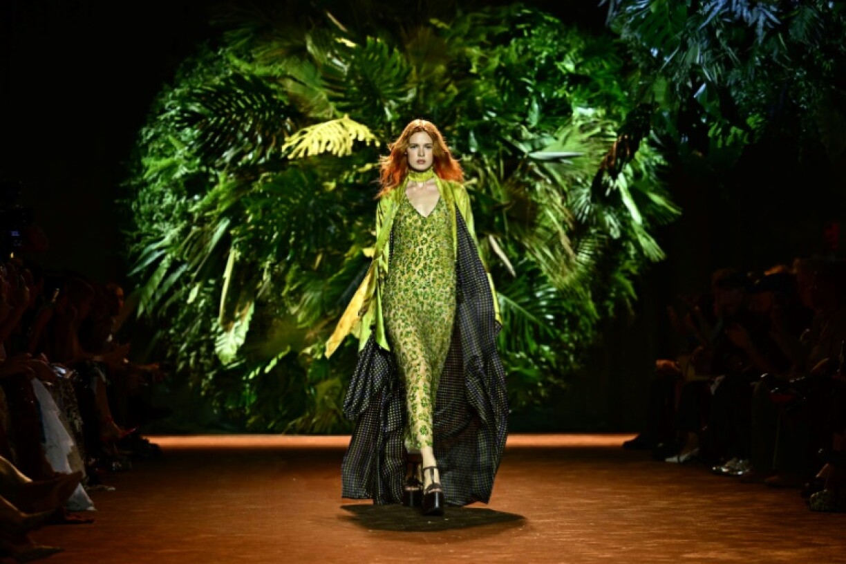Défilé Roberto Cavalli lors de la Fashion Week Printemps/Été 2024 de Milan, le 20 septembre 2023
