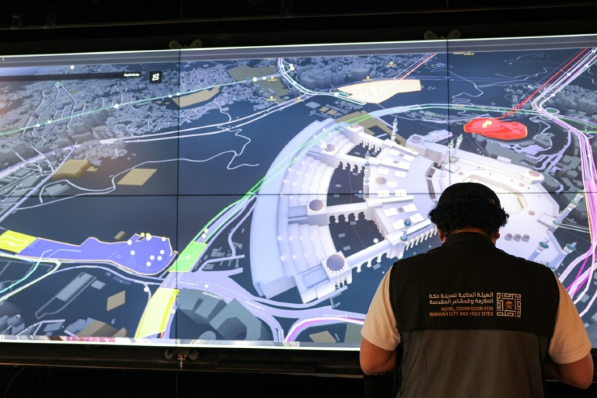 Cameras and AI can estimate if a site has reached maximum capacity, allowing authorities to divert the flow of pilgrims