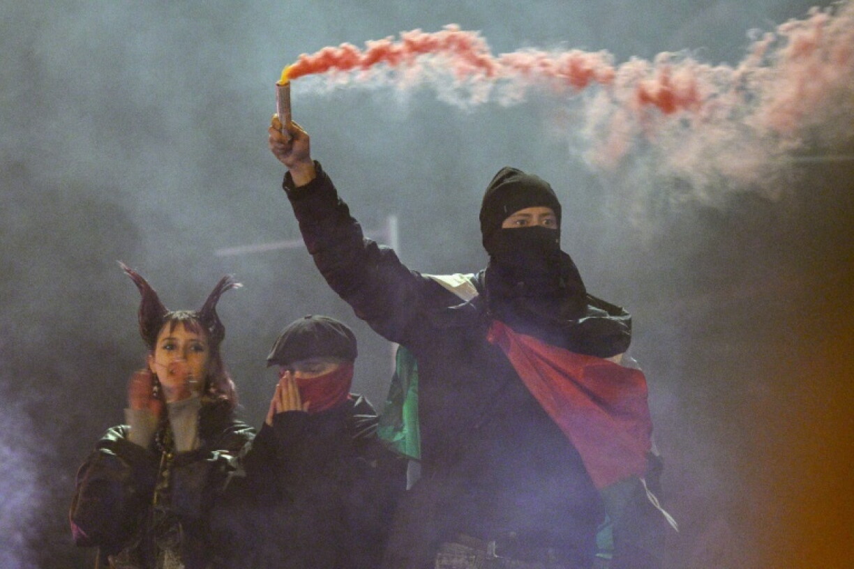 Protests in Berlin turned violent after youth-led demonstrations earlier in the day