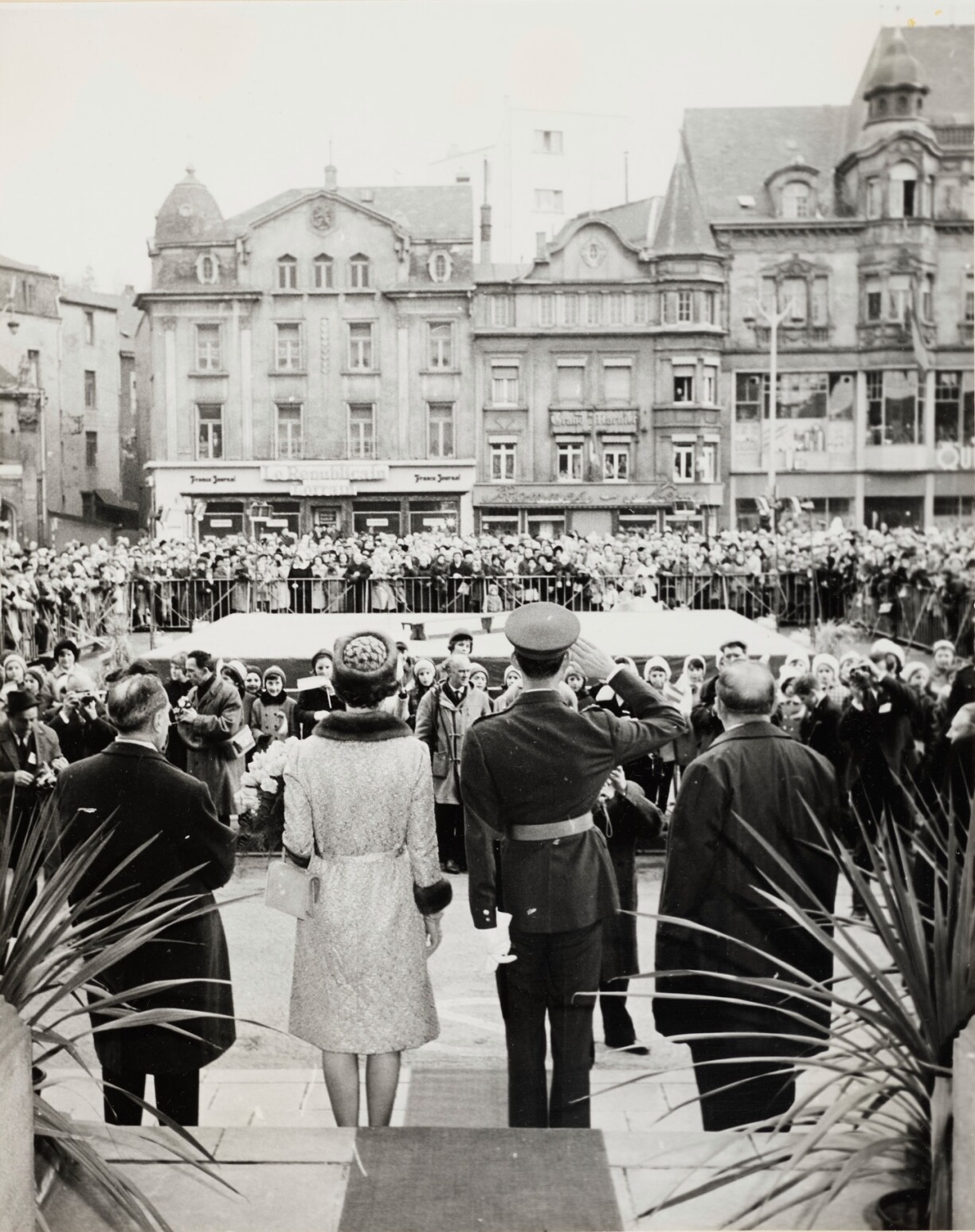 Le Grand-Duc Jean à Esch-sur-Alzette en 1965.