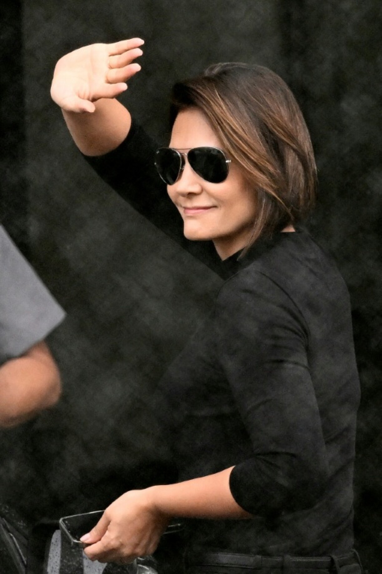 Michelle Bolsonaro, the wife of Brazil's former president Jair Bolsonaro, visited him at federal police headquarters