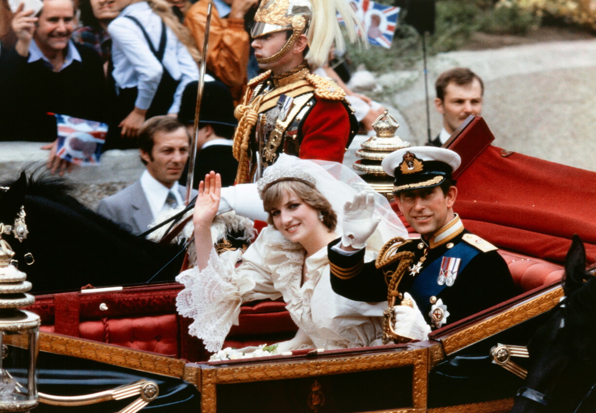 Diana an Charles 1981 no der Dram-Hochzäit zu London