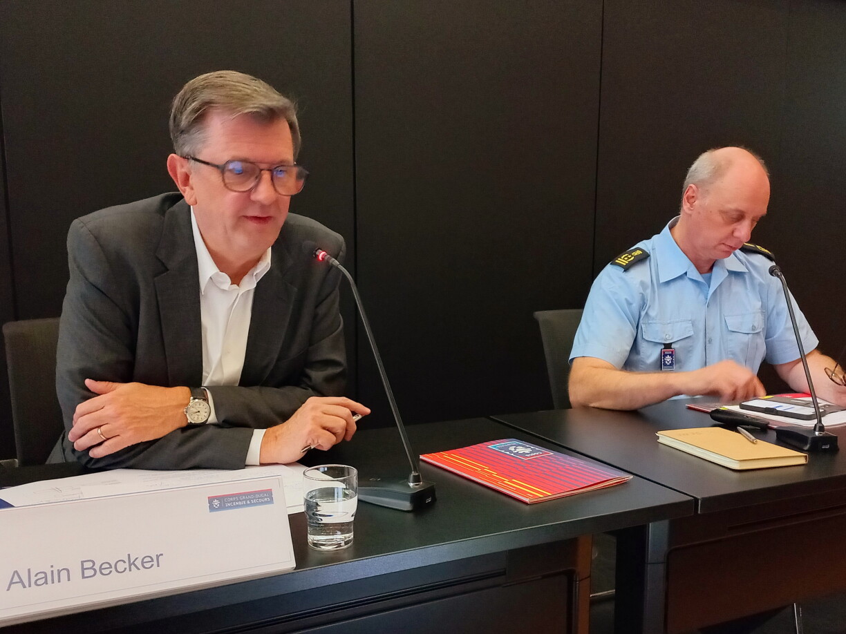 The Grand Ducal Fire and Rescue Corps (CGDIS) presented its annual report at a press conference.