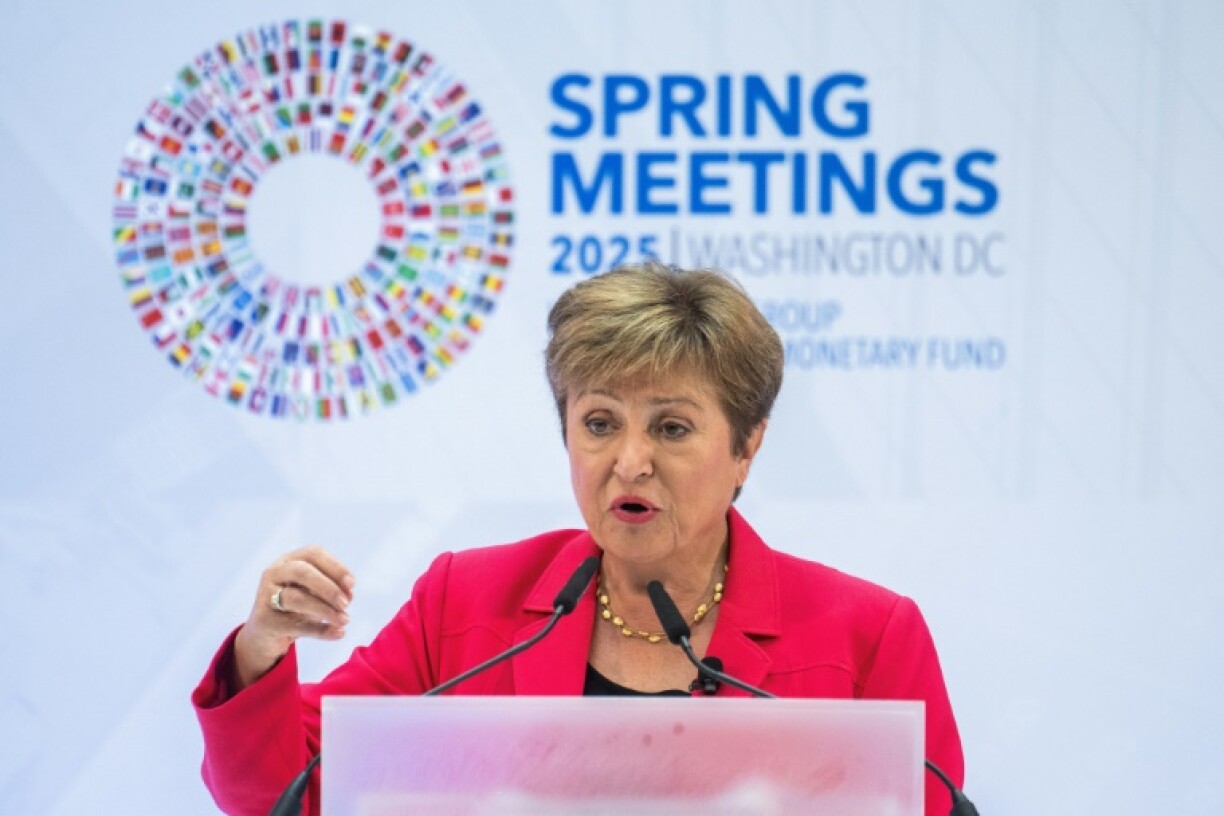 IMF Managing Director Kristalina Georgieva said the International Monetary Fund still expects the global economy to avoid a recession