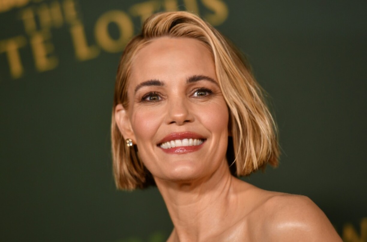 US actress Leslie Bibb plays one part of a trio of female friends trying to rekindle the closeness of their younger days in season three of HBO's 'The White Lotus'