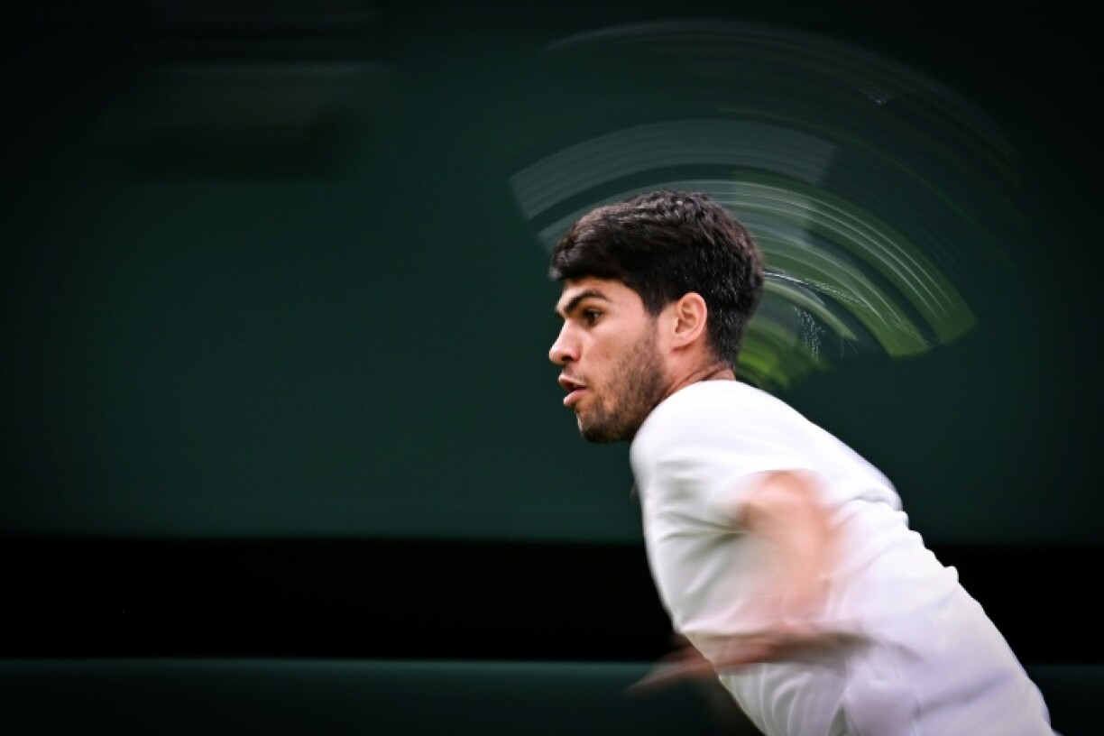 Spain's Carlos Alcaraz is hunting a third straight Wimbledon title