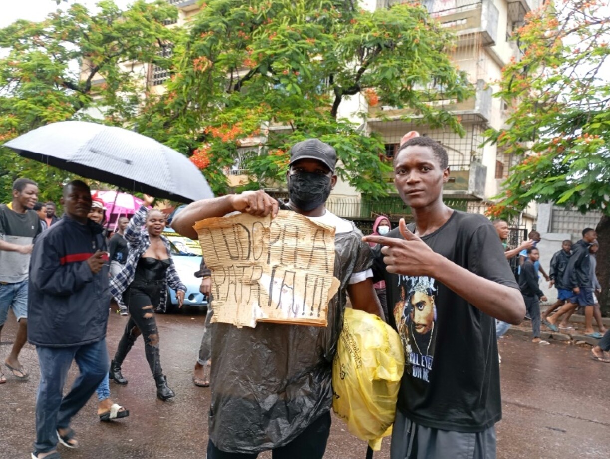Supporters held placards and chanted his name