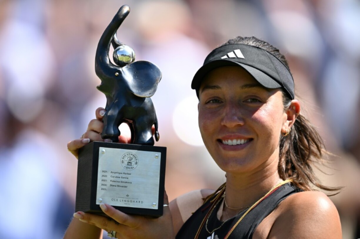 Top seed Jessica Pegula warmed up for Wimbledon by winning on grass at Bad Homburg, Germany