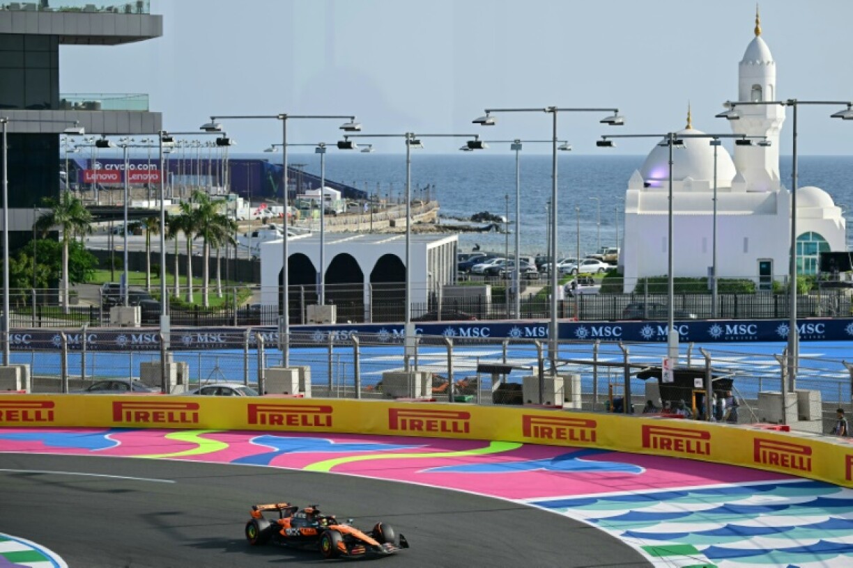 McLaren's Oscar Piastri in third practice in Jeddah