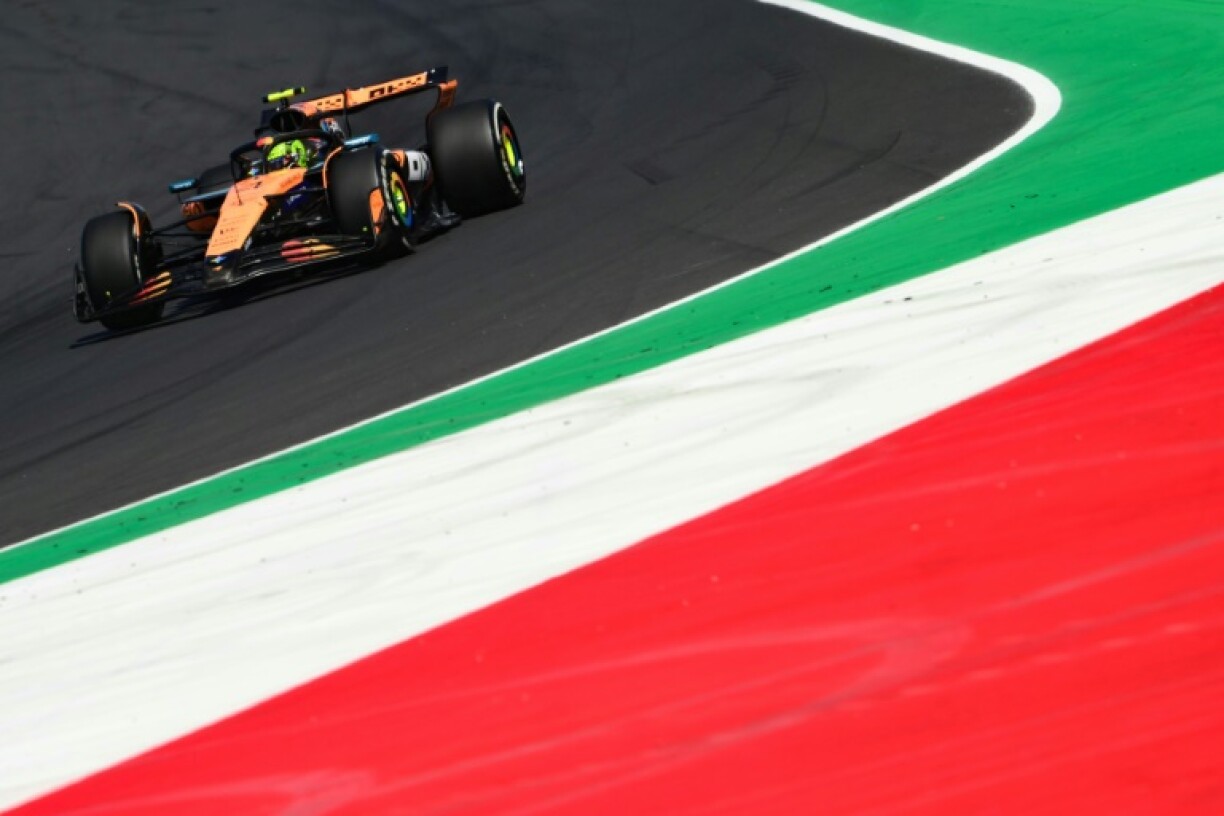 Lando Norris races during the third practice session on Saturday ahead of the Italian Formula One Grand Prix