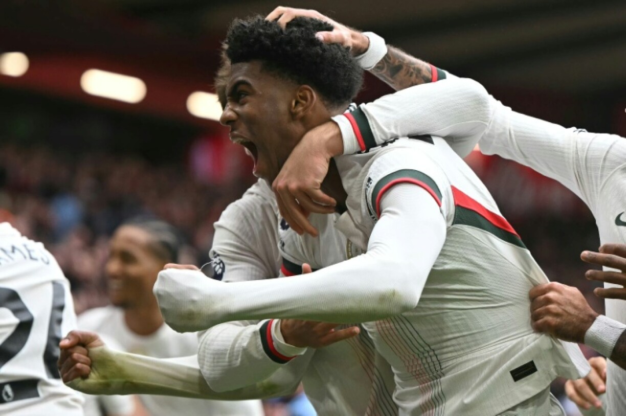 Chelsea defender Josh Acheampong celebrates his goal against Nottingham Forest