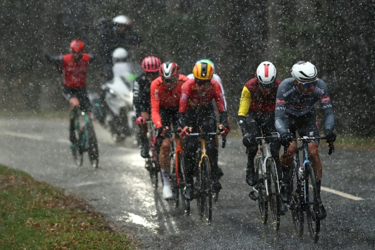 Paris-Nice, known as the 'Race to the Sun', was hit by hail, sleet and snow