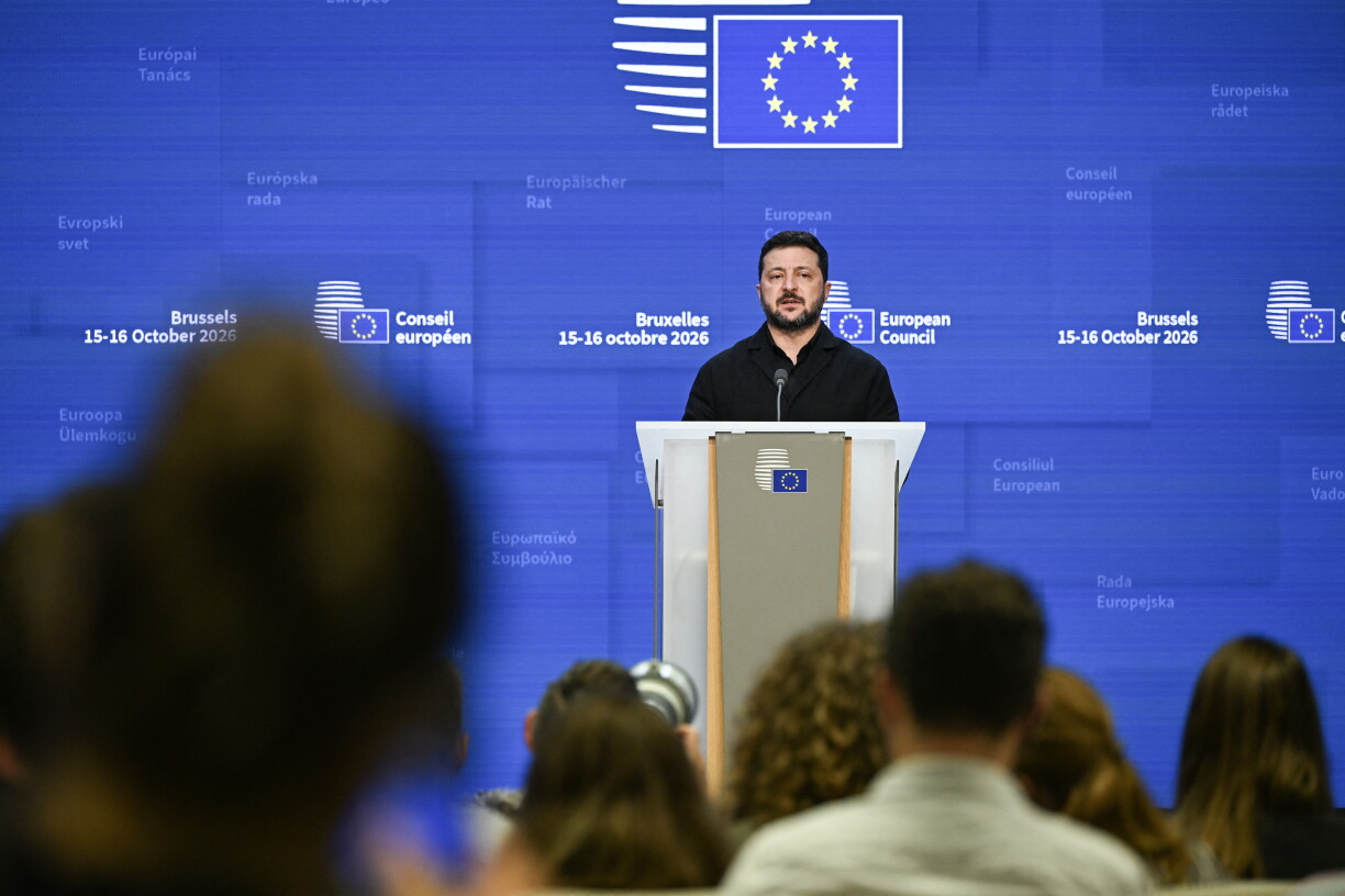 Den ukrainesche President Selenskyj war als Gaascht op den EU-Conseil invitéiert ginn.