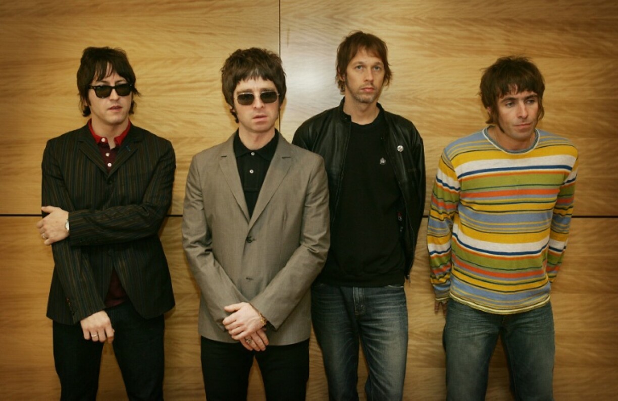From left: Gem Archer, Noel Gallagher, Andy Bell and Liam Gallagher