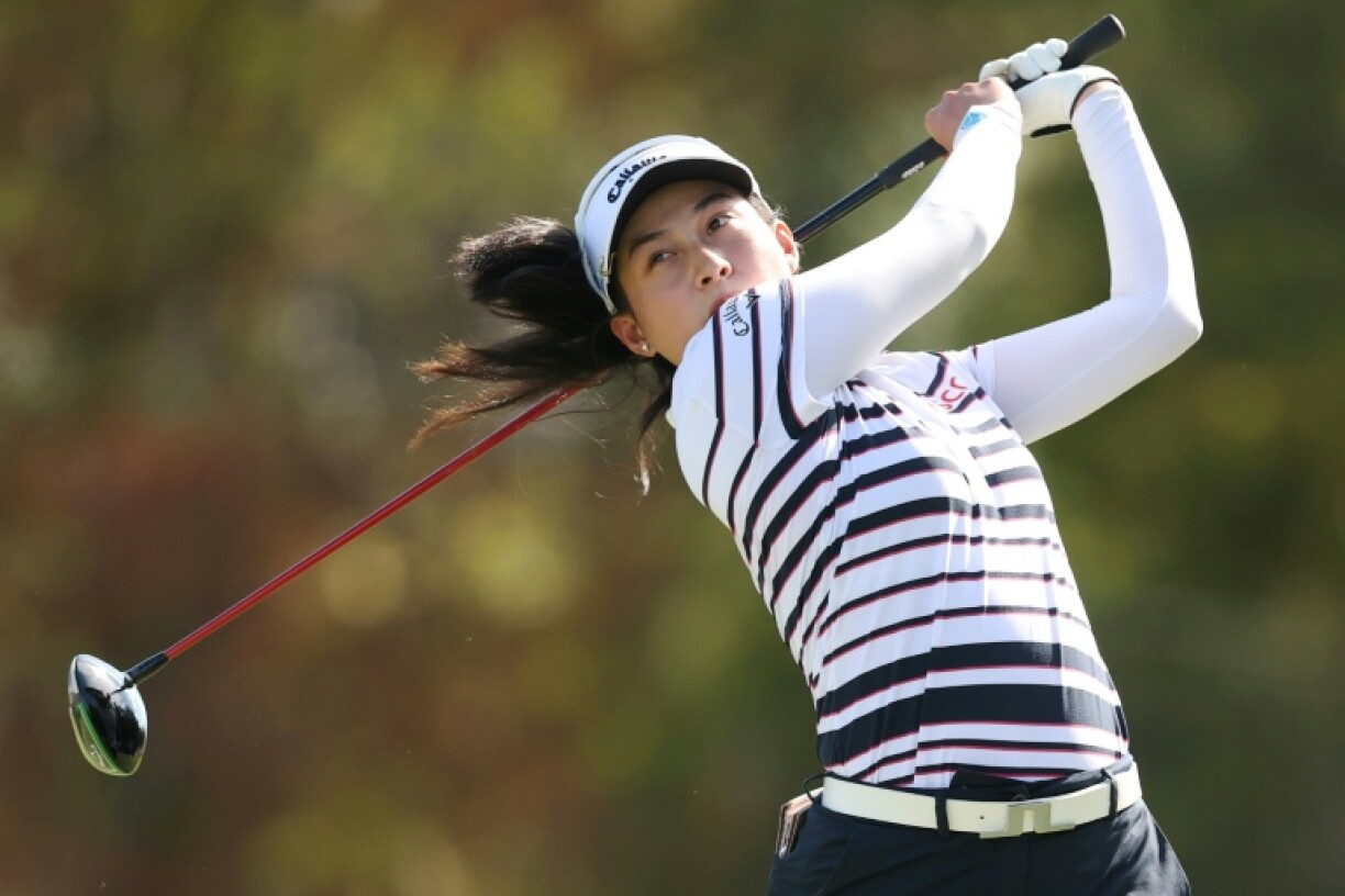Top-ranked defending champion Jeeno Thitikul of Thailand fired an eight-under par 64 to carry a six-stroke lead into the final round of the LPGA Tour Championship