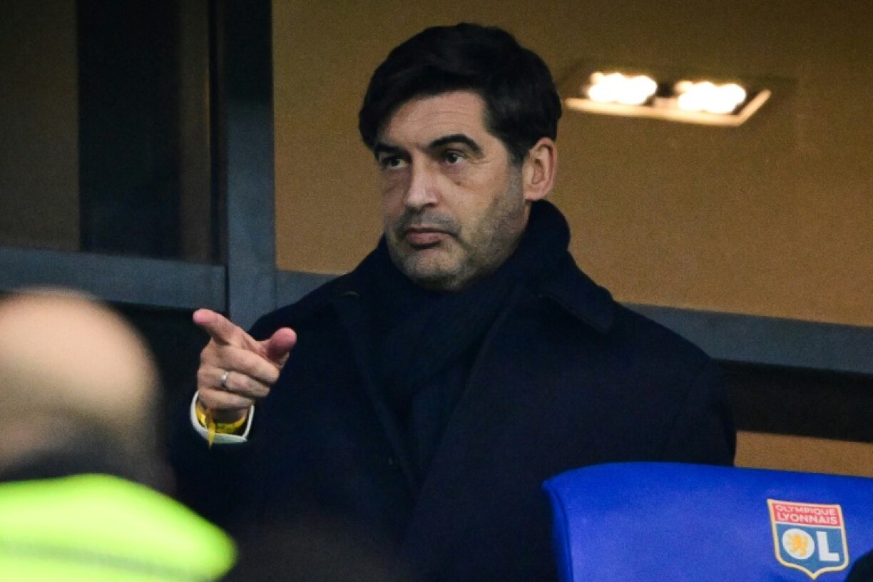 Paulo Fonseca watched Lyon's Europa League game on Thursday from the stands ahead of being officially appointed coach of the Ligue 1 side