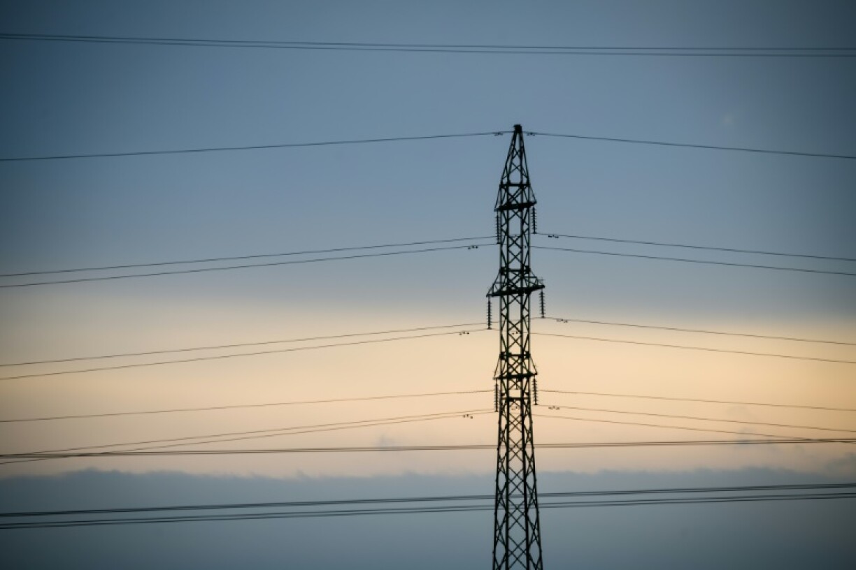 New dawn: A high-voltage power line near the border between Poland and Lithuania