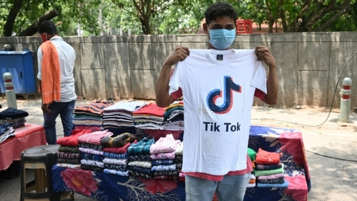 An Indien ass déi chinesesch App TikTok extrem beléift.