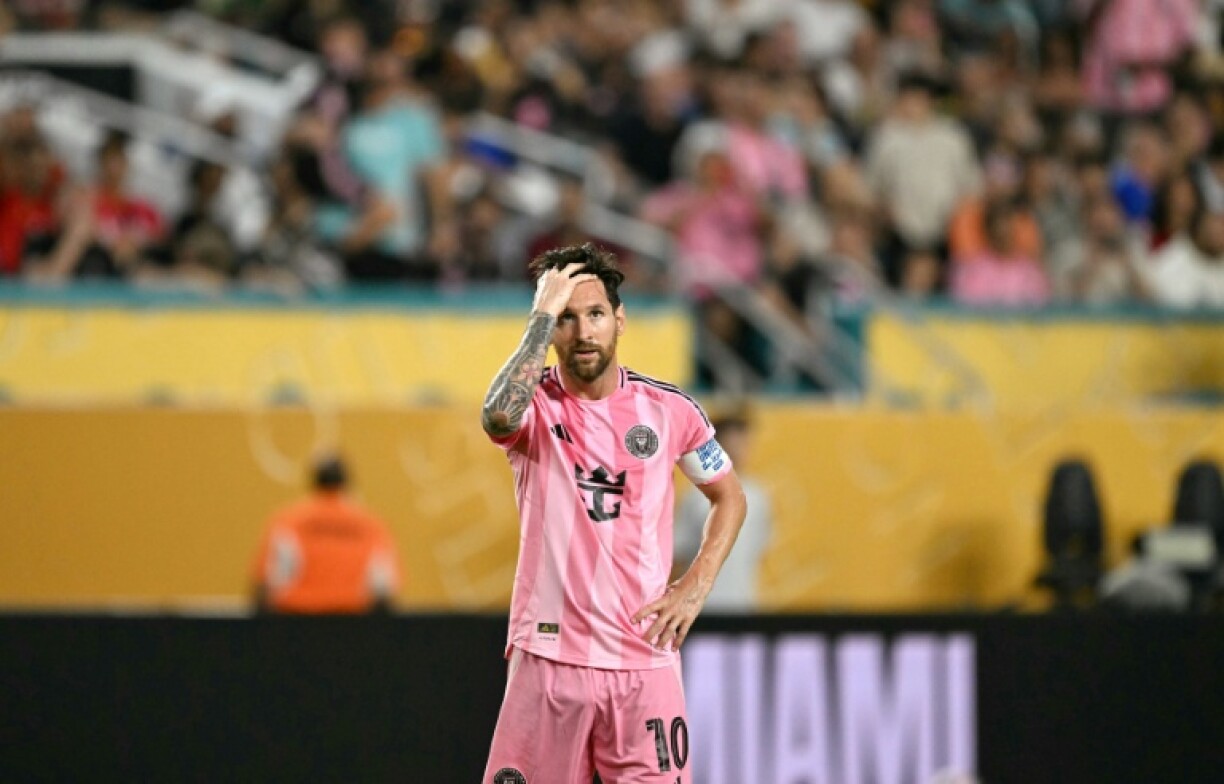L'attaquant de l'Inter Miami, l'Argentin Lionel Messi, lors du match d'ouverture du Mondial des clubs contre Al Ahly, le 15 juin 2025 à Miami