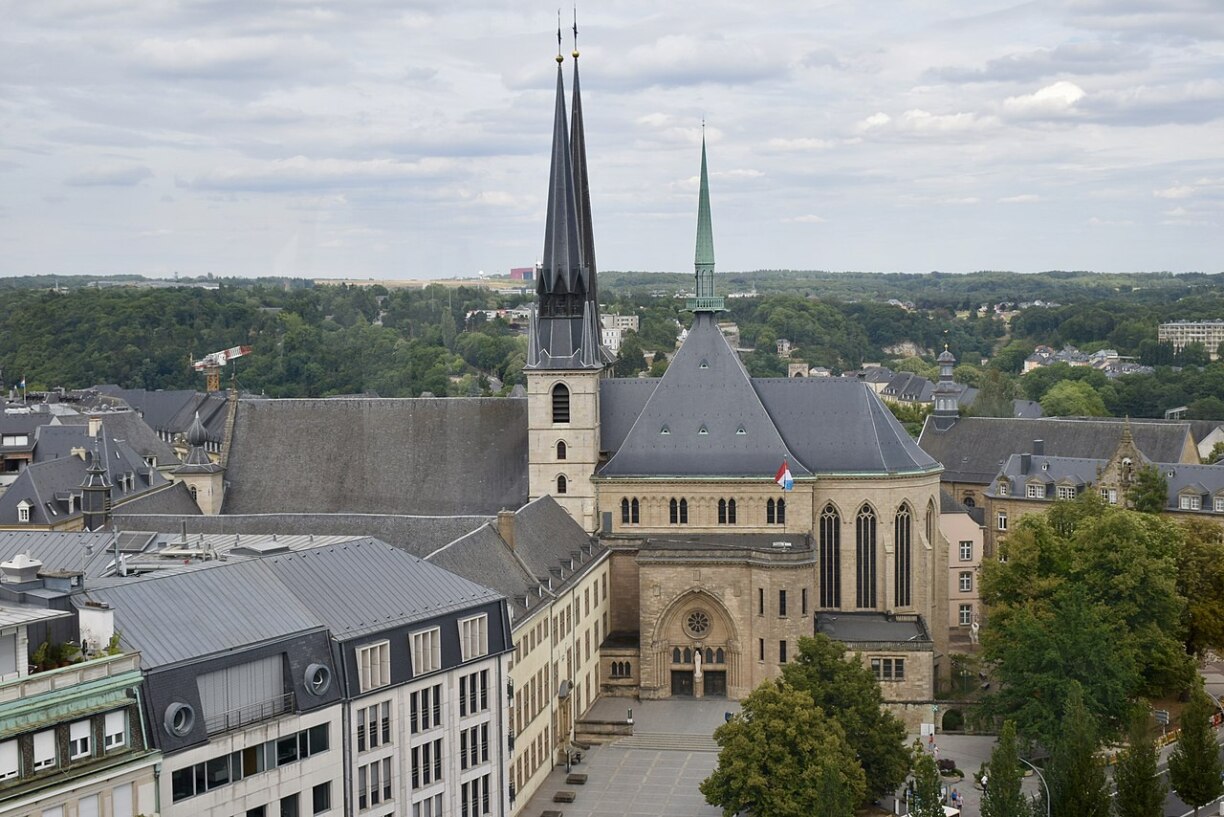 The Notre-Dame Cathedral in Luxembourg was founded by Jesuits in the early 17th century.