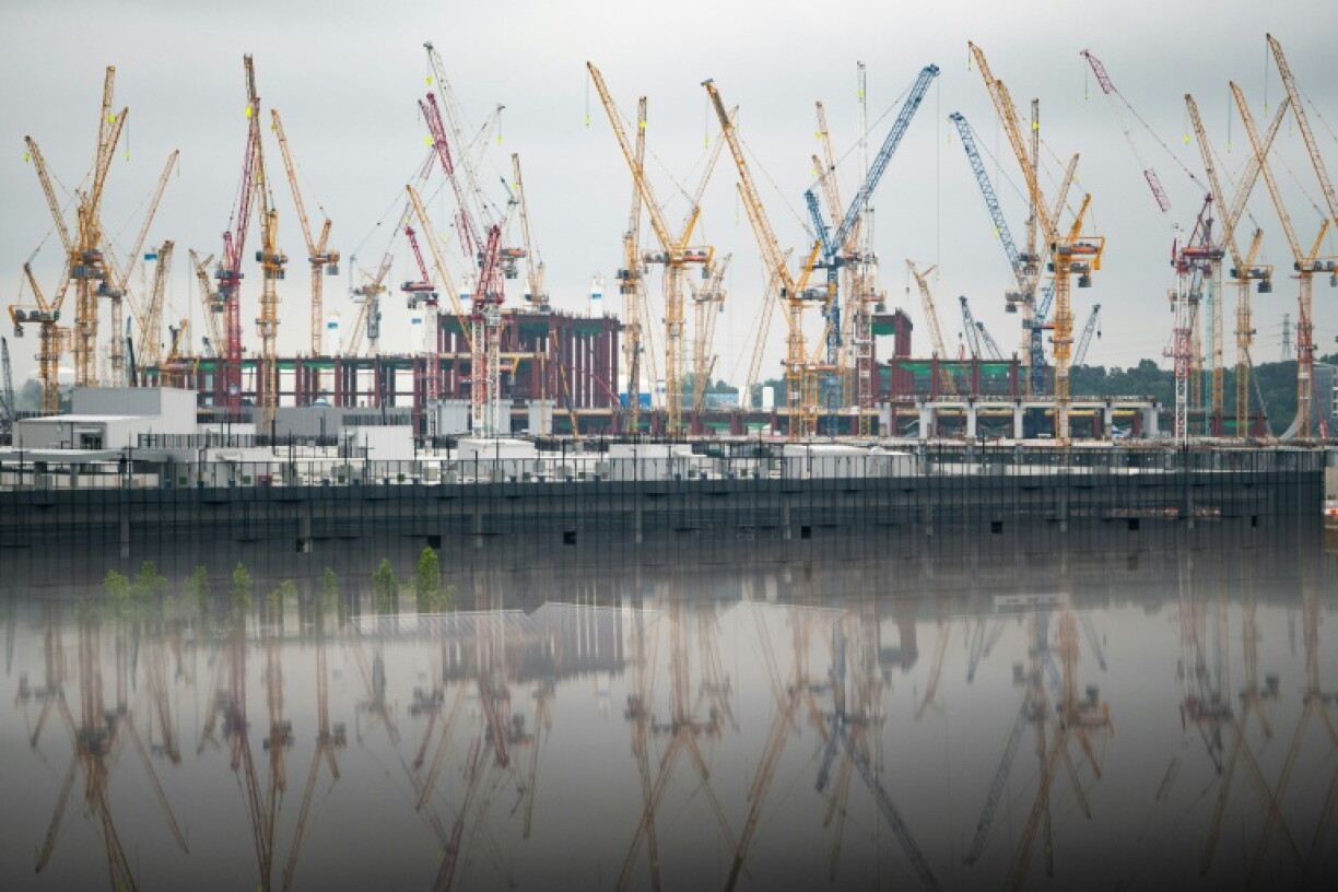 Une usine de Samsung Electronics en construction à Pyeongtaek, au sud de Séoul, le 28 mai 2026