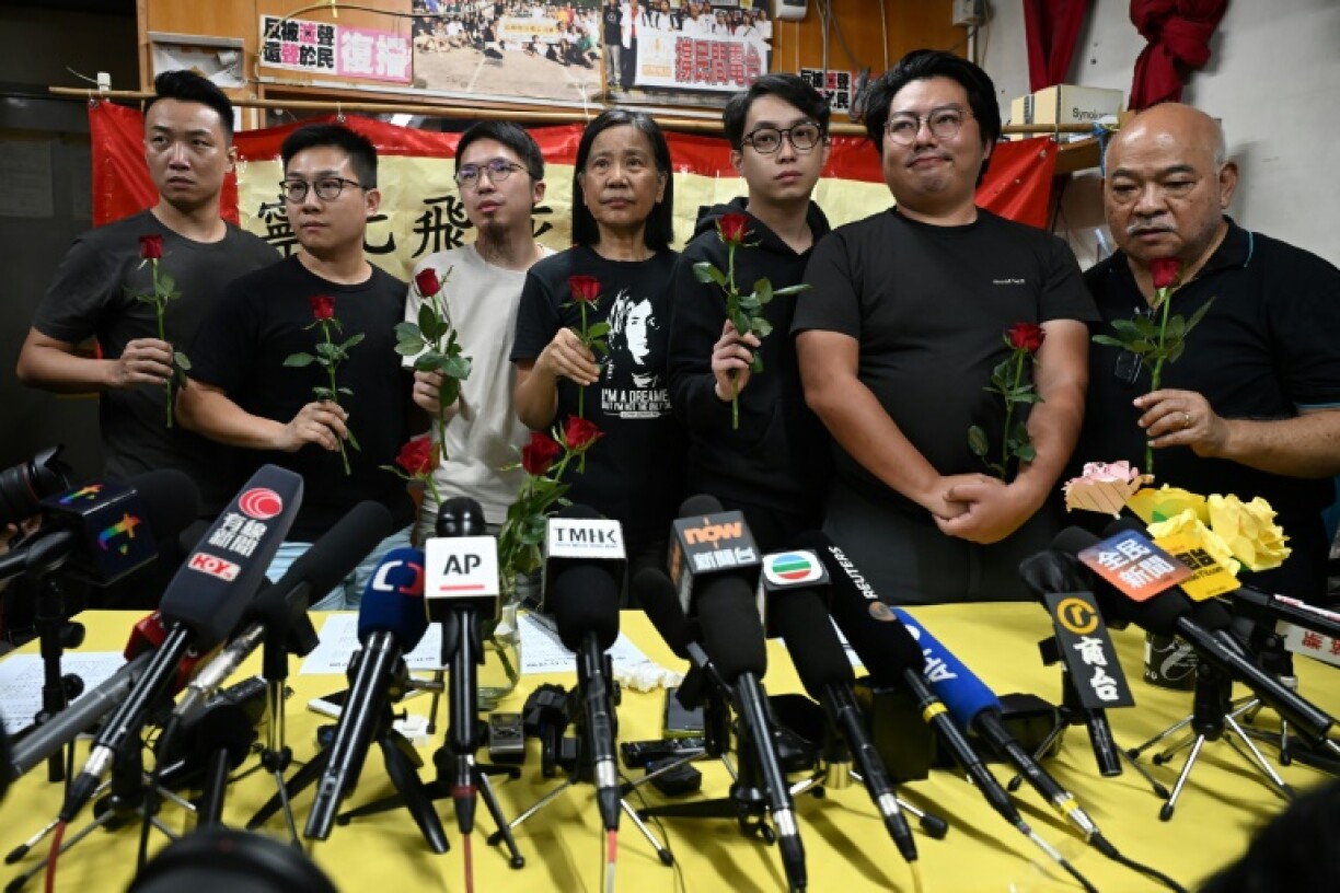 Members of the League of Social Democrats, which championed democratisation and grassroots issues in Hong Kong's legislature and on the streets