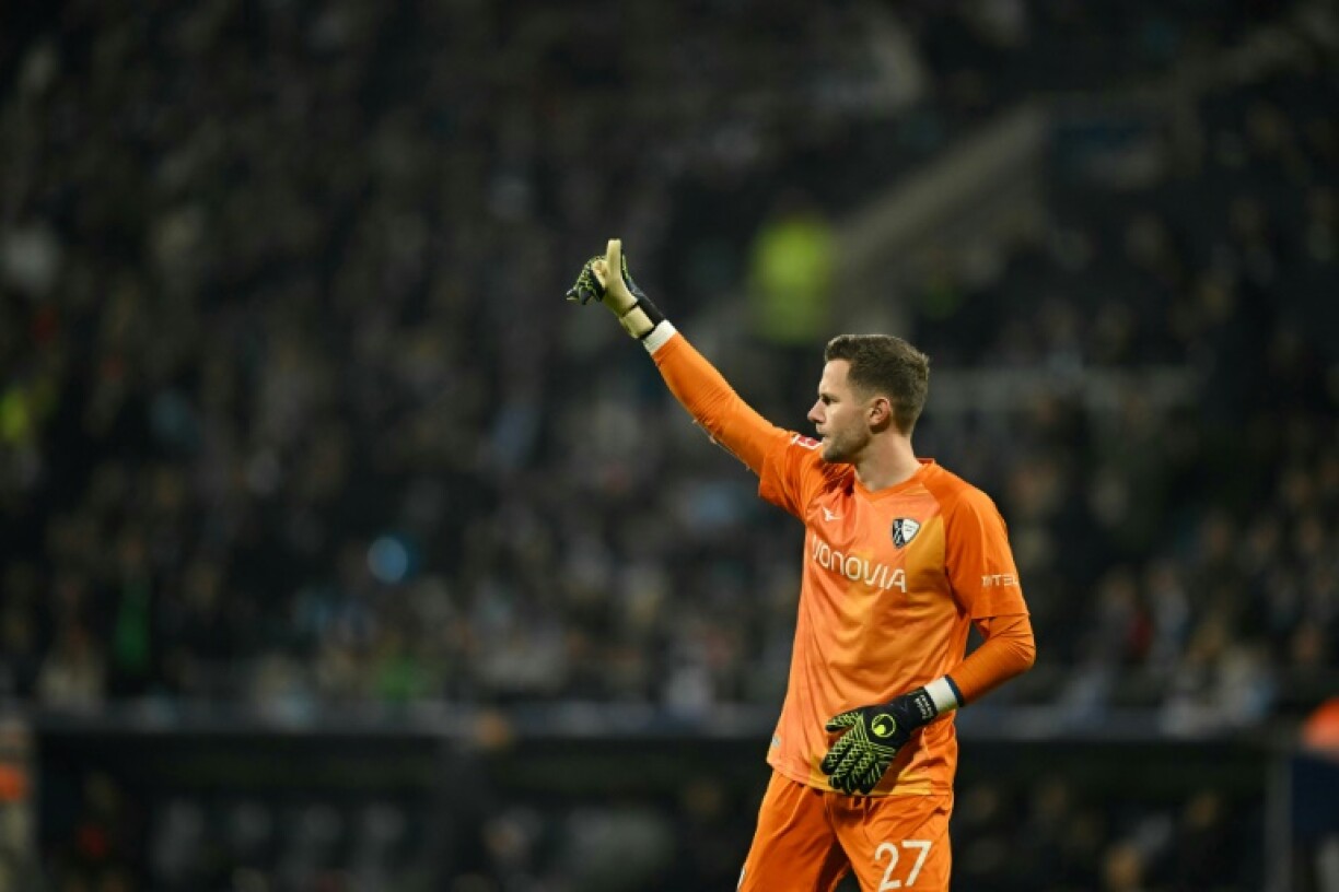 Bochum's German goalkeeper Patrick Drewes was struck in the head by a lighter thrown by fans in a Bundesliga game at Union Berlin in December