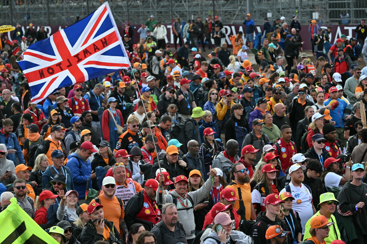Déi brittesch Fans hunn zu Silverstone d'Iwwerhand