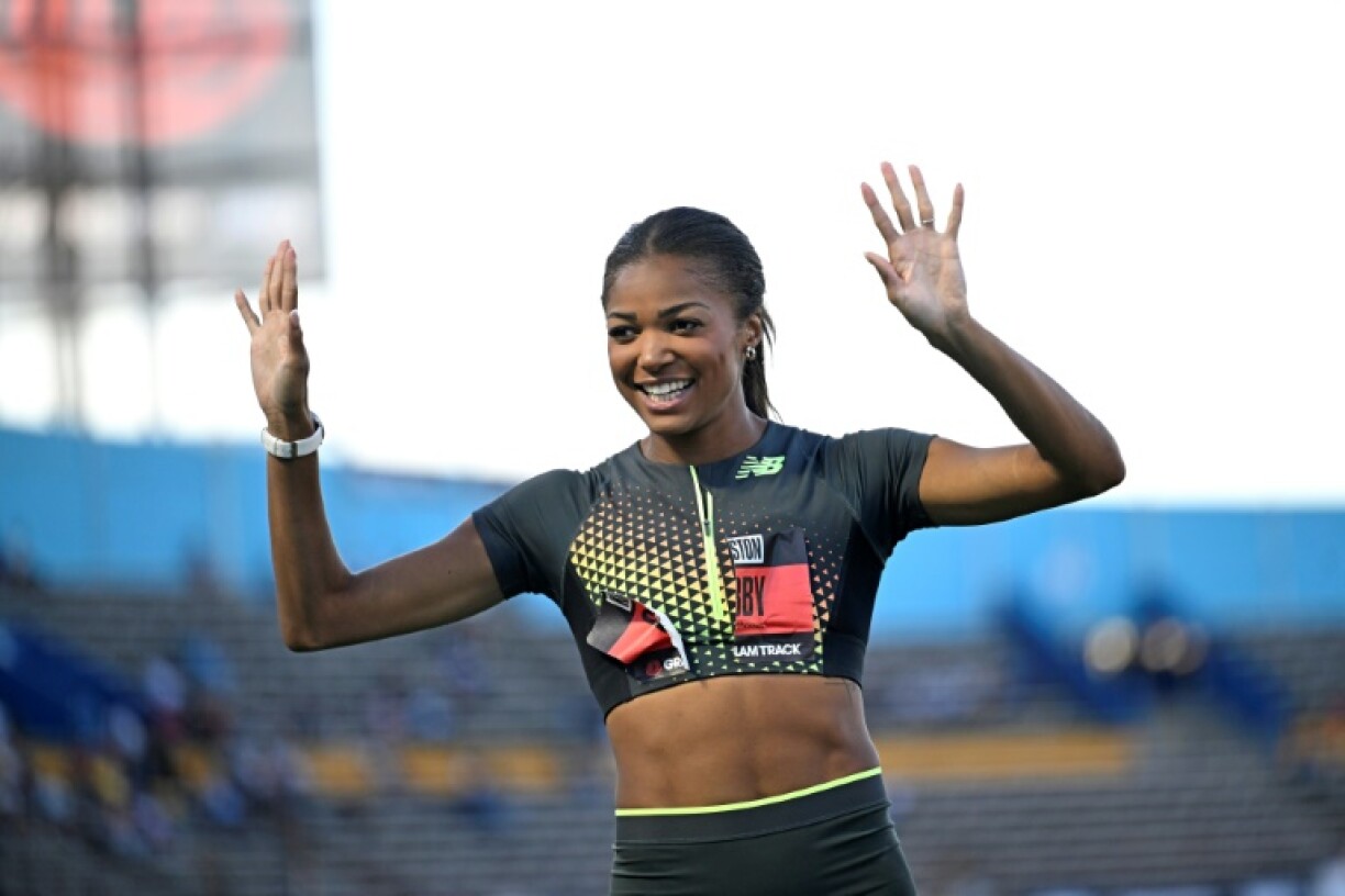 Olympic 200m champion Gabby Thomas was one of four athletes to win $100,000 jackpots at the Grand Slam Track meeting in Kingston